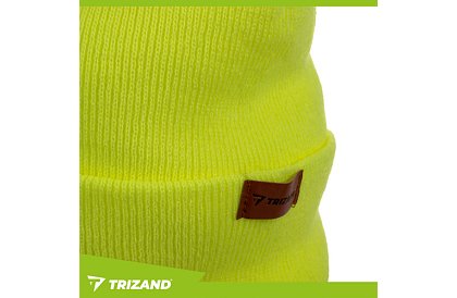 Căciulă de iarnă cu două straturi și lanternă LED – galbenă