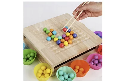 Joc de lemn 2în1 – fermă