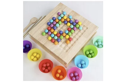 Joc de lemn 2în1 – fermă