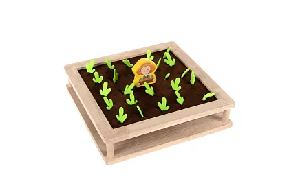 Joc de lemn 2în1 – fermă