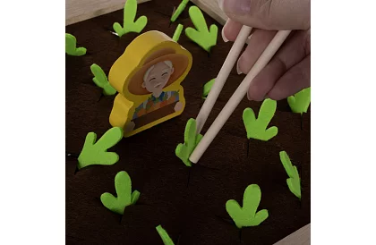 Joc de lemn 2în1 – fermă