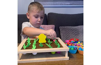 Joc de lemn 2în1 – fermă