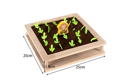 Joc de lemn 2în1 – fermă