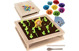 Joc de lemn 2în1 – fermă