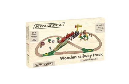 Calea ferată din lemn - cale ferată pentru trenulețe 3,2 m