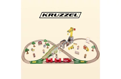 Calea ferată din lemn - cale ferată pentru trenulețe 3,2 m