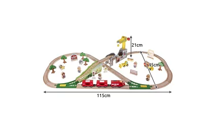 Calea ferată din lemn - cale ferată pentru trenulețe 3,2 m