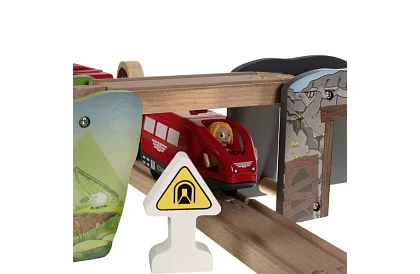 Calea ferată din lemn - cale ferată pentru trenulețe 3,2 m