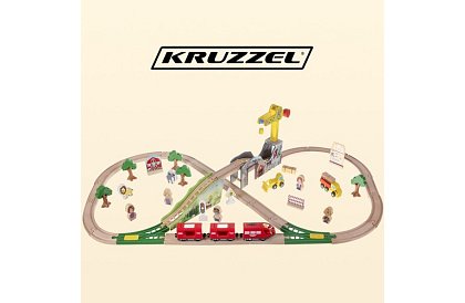 Calea ferată din lemn - cale ferată pentru trenulețe 3,2 m