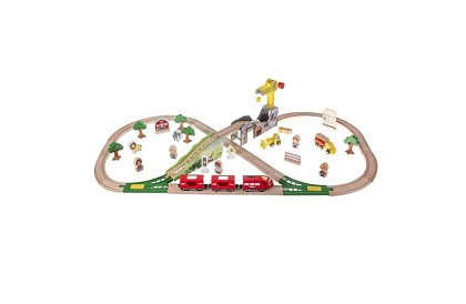 Calea ferată din lemn - cale ferată pentru trenulețe 3,2 m