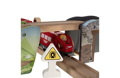 Calea ferată din lemn - cale ferată pentru trenulețe 3,2 m