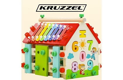 Casă senzorială educațională din lemn