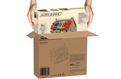 Casă senzorială educațională din lemn