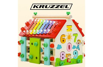 Casă senzorială educațională din lemn