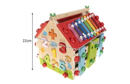 Casă senzorială educațională din lemn