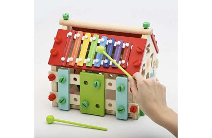 Casă senzorială educațională din lemn