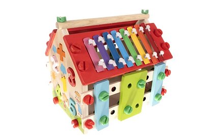 Casă senzorială educațională din lemn