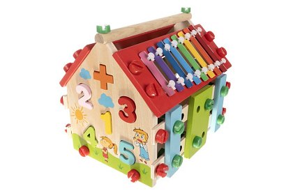 Casă senzorială educațională din lemn