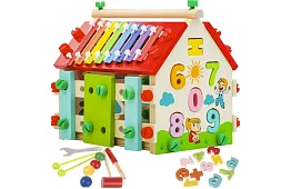 Casă senzorială educațională din lemn