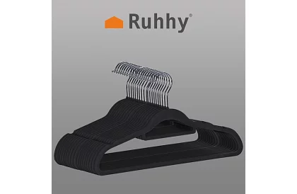 Barele de catifea pentru îmbrăcăminte - 20 buc - negre