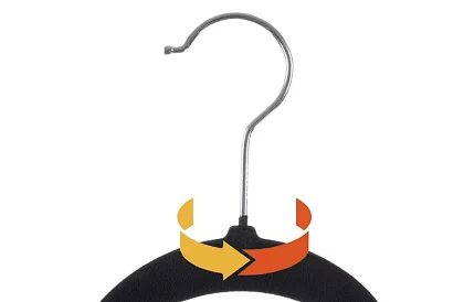 Barele de catifea pentru îmbrăcăminte - 20 buc - negre