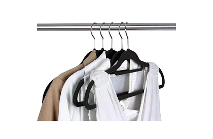 Barele de catifea pentru îmbrăcăminte - 20 buc - negre