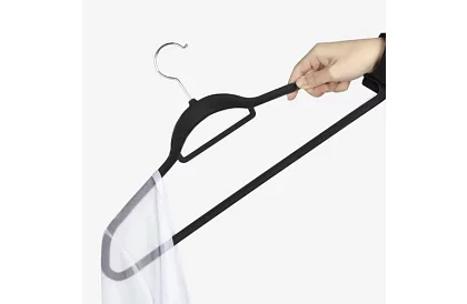 Barele de catifea pentru îmbrăcăminte - 20 buc - negre