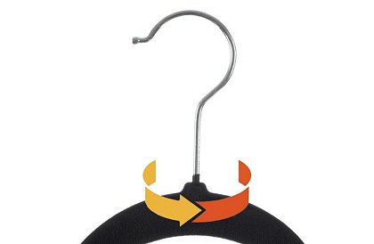 Barele de catifea pentru îmbrăcăminte - 20 buc - negre