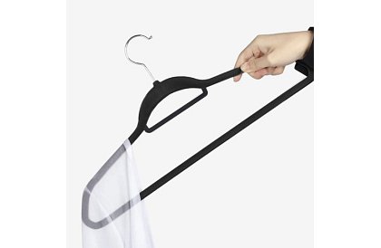 Barele de catifea pentru îmbrăcăminte - 20 buc - negre