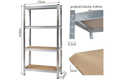 Raft de stocare 150x75x30