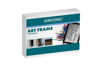 Cadru artistic de deschidere pentru fotografii – desene A4 - negru