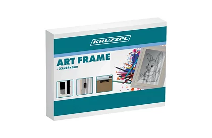 Cadru artistic de deschidere pentru fotografii – desene A4 - alb