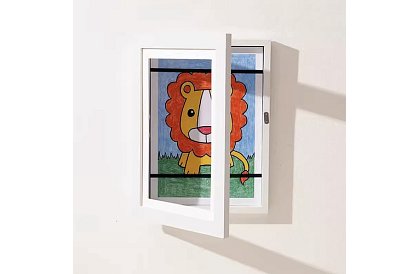 Cadru artistic de deschidere pentru fotografii – desene A4 - alb