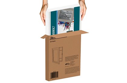 Cadru artistic de deschidere pentru fotografii – desene A4 - alb