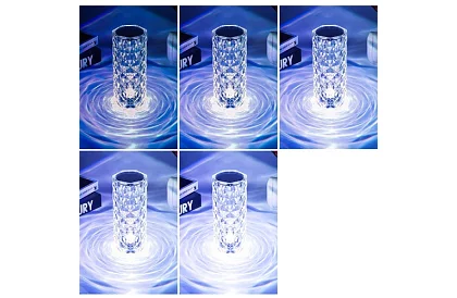 Lampa de birou RGB cu touch LED – Lampa din cristal Diamond