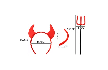 Costum - accesorii de diavol - set de 4 piese