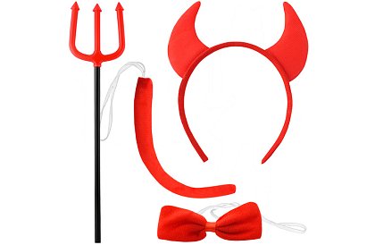 Costum - accesorii de diavol - set de 4 piese