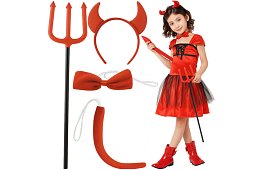 Costum - accesorii de diavol - set de 4 piese