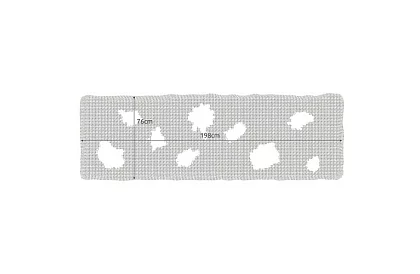 Pânza mare artificială pentru Halloween – 198x76 cm - neagră