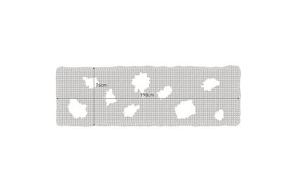 Pânza mare artificială pentru Halloween – 198x76 cm - neagră