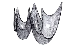 Pânza mare artificială pentru Halloween – 198x76 cm - neagră