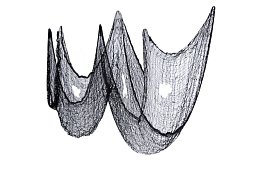 Pânza mare artificială pentru Halloween – 198x76 cm - neagră