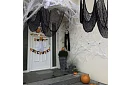 Pânza mare artificială pentru Halloween – 198x76 cm - neagră