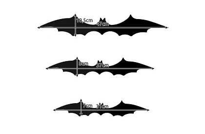 Set de 3 lilieci artificiali pentru Halloween – 47, 37 și 31 cm