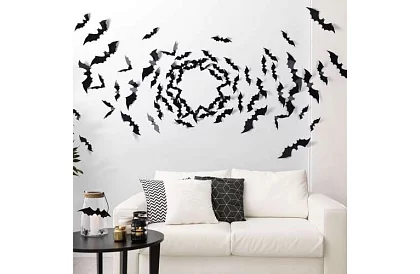 Set de 3 lilieci artificiali pentru Halloween – 47, 37 și 31 cm