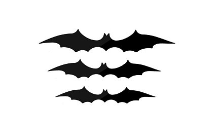 Set de 3 lilieci artificiali pentru Halloween – 47, 37 și 31 cm