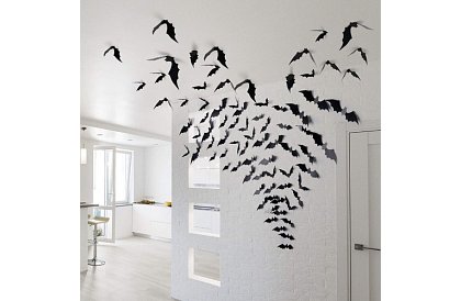 Set de 3 lilieci artificiali pentru Halloween – 47, 37 și 31 cm