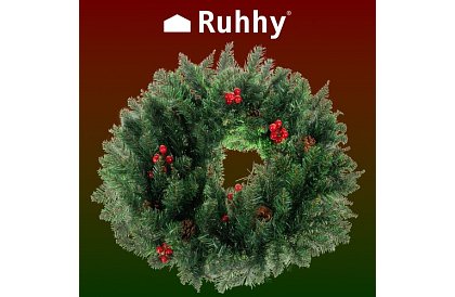 Coroana decorativă de Crăciun - 60cm