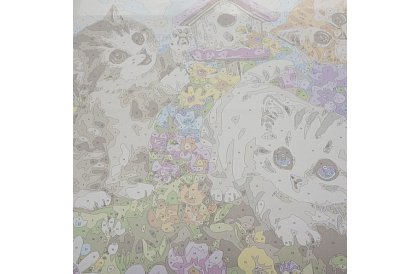 Pictură după numere - pisici - 40x50 cm