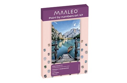 Pictură după numere - peisaj montan - 40x50 cm